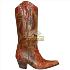 Bota texas amassada laranja sv8957